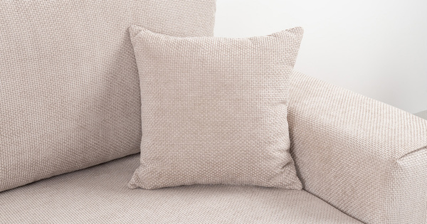 Диван-кровать угловой Оксфорд 710 композиция 2, шенилл Muza 04 светло-бежевый, модульная система, сборка на любую сторону