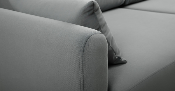 Диван-кровать прямой Барселона ТД 673 велюр Diagonal 995 серо-голубой