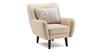 Кресло для отдыха Дакота ТК 582 велюр Vendetta 02 кремовый, Riga 1598 z1 col 6 бежевый