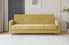 Диван-кровать прямой Даллас велюр горчичный Вивальди 33