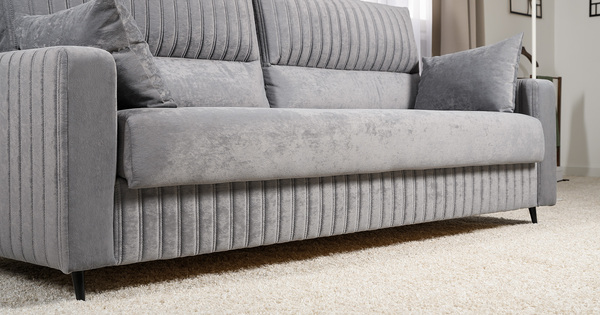 Диван-кровать прямой Изабель ТД 735 велюр Романс грей cерый