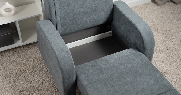 Кресло-кровать Киото ТК 783 велюр Epic 83 graphite темно-серый