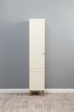 Шкаф-пенал Марион 16.333.01 слоновая кость С341 PE, слоновая кость 6898 ПВХ (собирается на любую сторону)