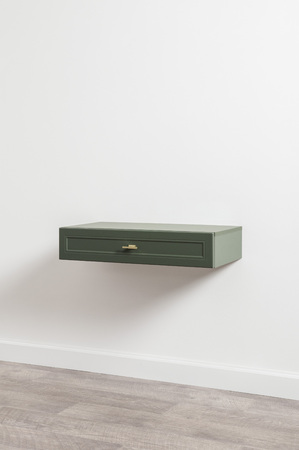 Стол-консоль Марион 12.318 дымчатый зеленый K521, олива шагрень AG 1050 ПВХ