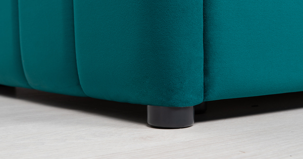 Кровать Милана 160 велюр сине-зеленый с ортопедическим основанием и подъемным механизмом