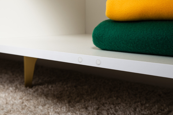 Тумба под ТВ Монтесито 16.66 Белый PE шагрень, белая шагрень 4101 ПВХ