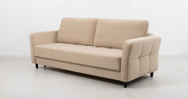 Диван-кровать прямой Невада ТД 569 велюр Vendetta 2 кремовый