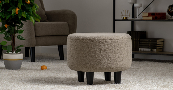 Пуф Шон ТП 271 велюр Romeo 03 капучино